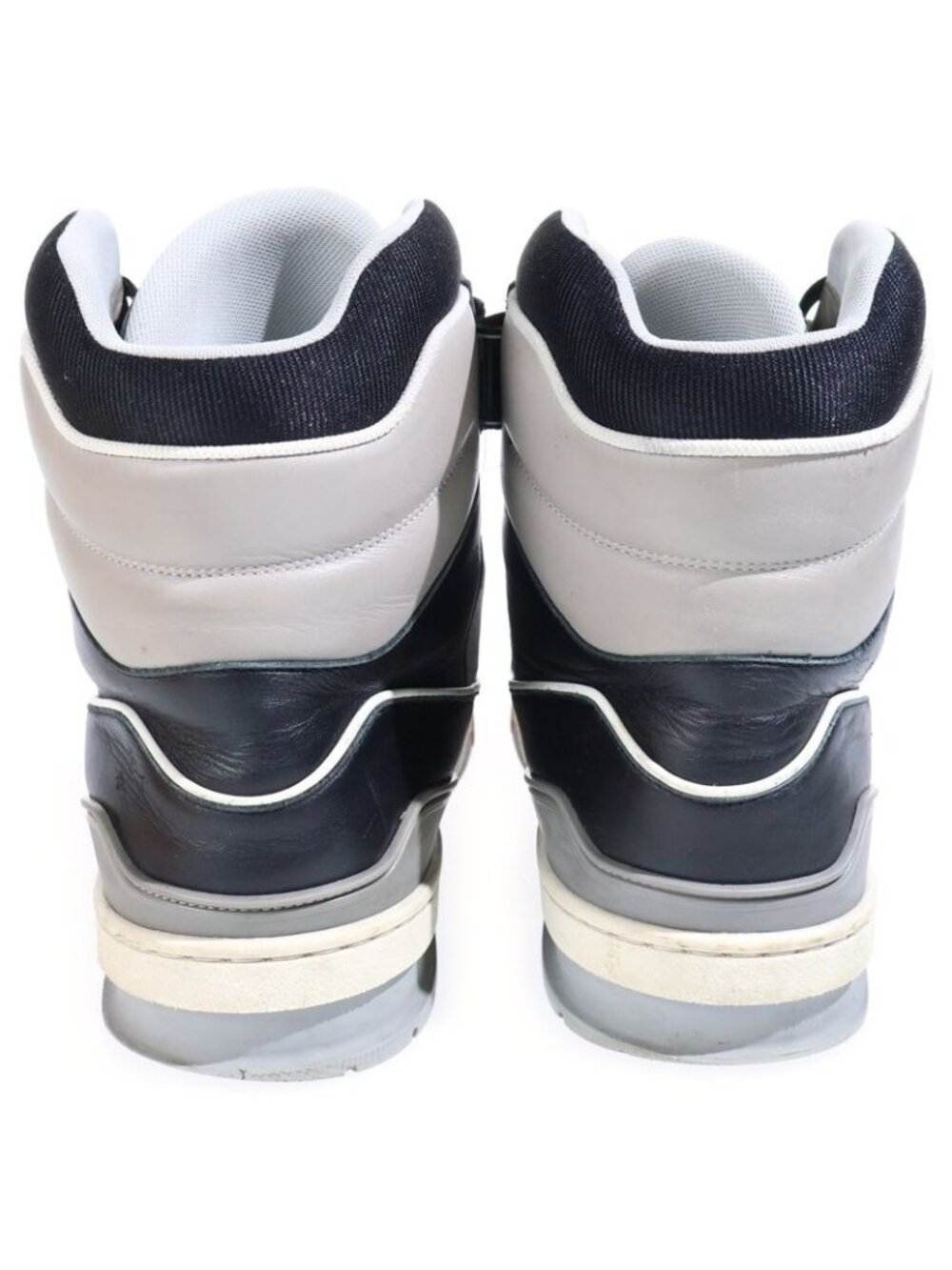 Louis Vuitton LV High Top Trainer Cut Sneakers Gray Black - Picture 3 of 6